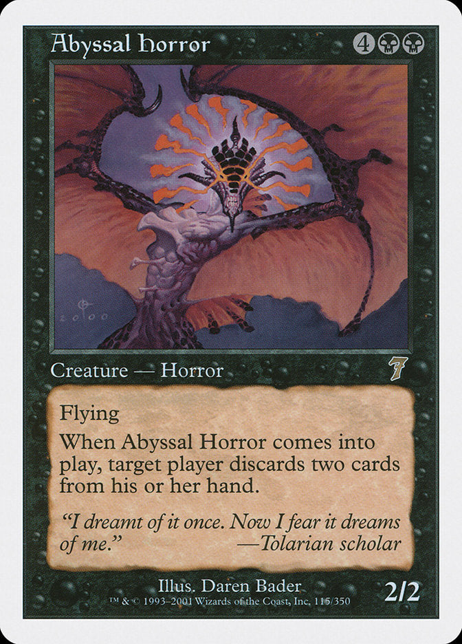 Abyssal Horror [Seventh Edition] | Card Merchant Takapuna