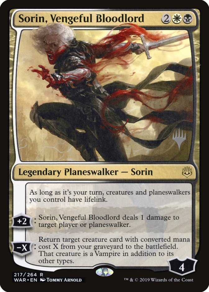 Sorin, Vengeful Bloodlord (Promo Pack) [War of the Spark Promos] | Card Merchant Takapuna