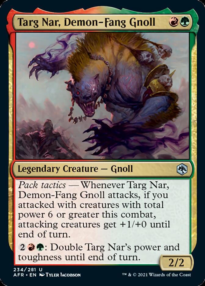 Targ Nar, Demon-Fang Gnoll [Dungeons & Dragons: Adventures in the Forgotten Realms] | Card Merchant Takapuna