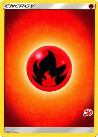 Fire Energy (Charizard Stamp #20) [Battle Academy 2020] | Card Merchant Takapuna