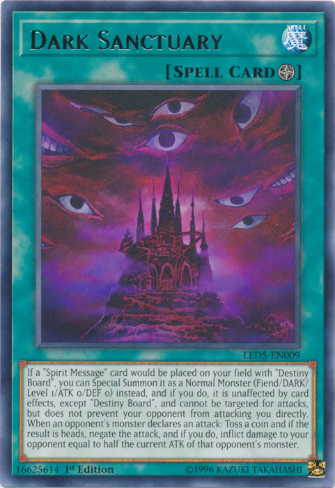 Dark Sanctuary [LED5-EN009] Rare | Card Merchant Takapuna