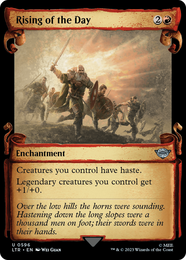 Rising of the Day [The Lord of the Rings: Tales of Middle-Earth Showcase Scrolls] | Card Merchant Takapuna