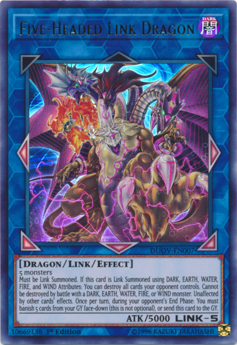 Five-Headed Link Dragon [DUOV-EN007] Ultra Rare | Card Merchant Takapuna