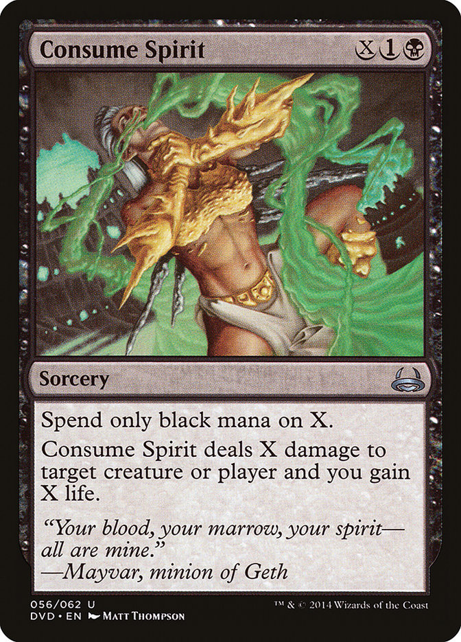 Consume Spirit (Divine vs. Demonic) [Duel Decks Anthology] | Card Merchant Takapuna