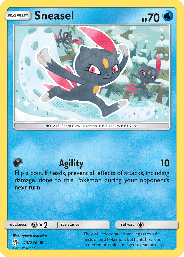 Sneasel (43/236) [Sun & Moon: Cosmic Eclipse] | Card Merchant Takapuna