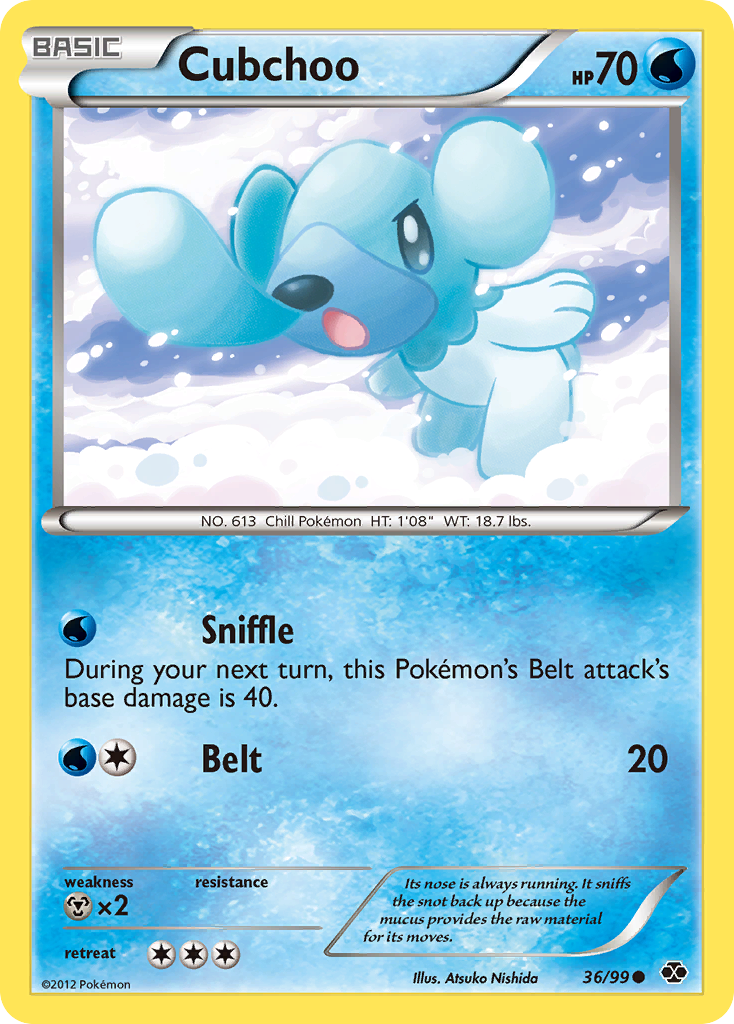 Cubchoo (36/99) [Black & White: Next Destinies] | Card Merchant Takapuna