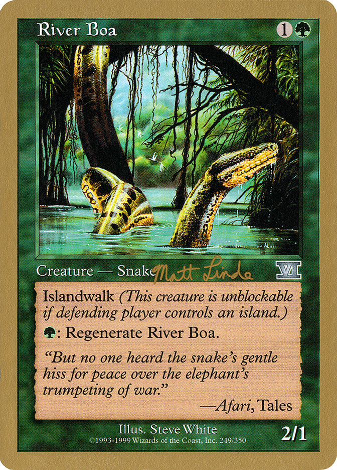 River Boa (Matt Linde) [World Championship Decks 1999] | Card Merchant Takapuna