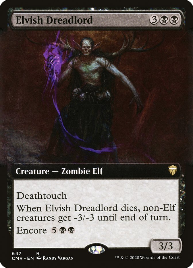 Elvish Dreadlord (Extended Art) [Commander Legends] | Card Merchant Takapuna