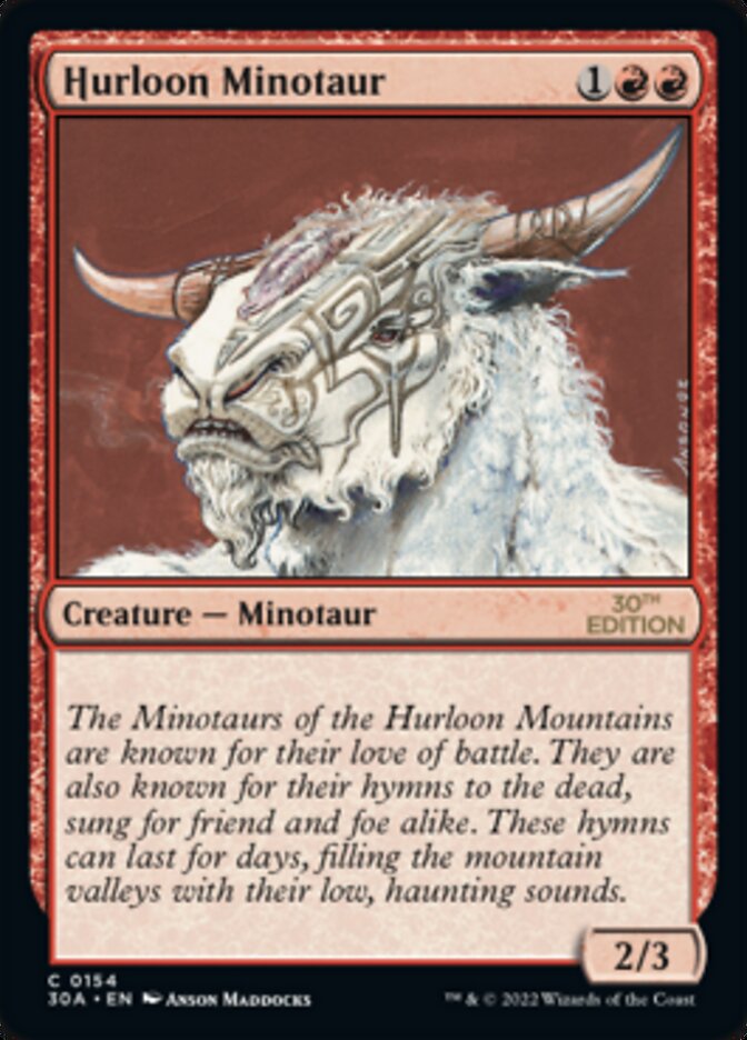 Hurloon Minotaur [30th Anniversary Edition] | Card Merchant Takapuna