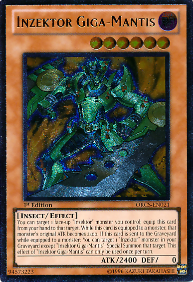 Inzektor Giga-Mantis [ORCS-EN021] Ultimate Rare | Card Merchant Takapuna