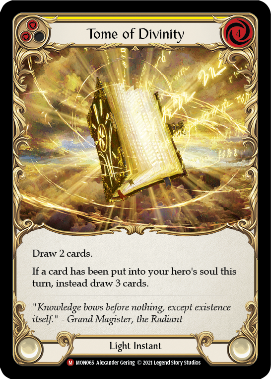 Tome of Divinity [MON065] (Monarch)  1st Edition Normal | Card Merchant Takapuna