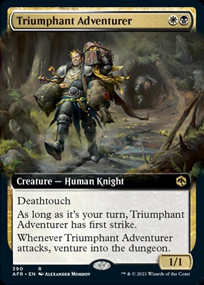 Triumphant Adventurer (Extended Art) [Dungeons & Dragons: Adventures in the Forgotten Realms] | Card Merchant Takapuna