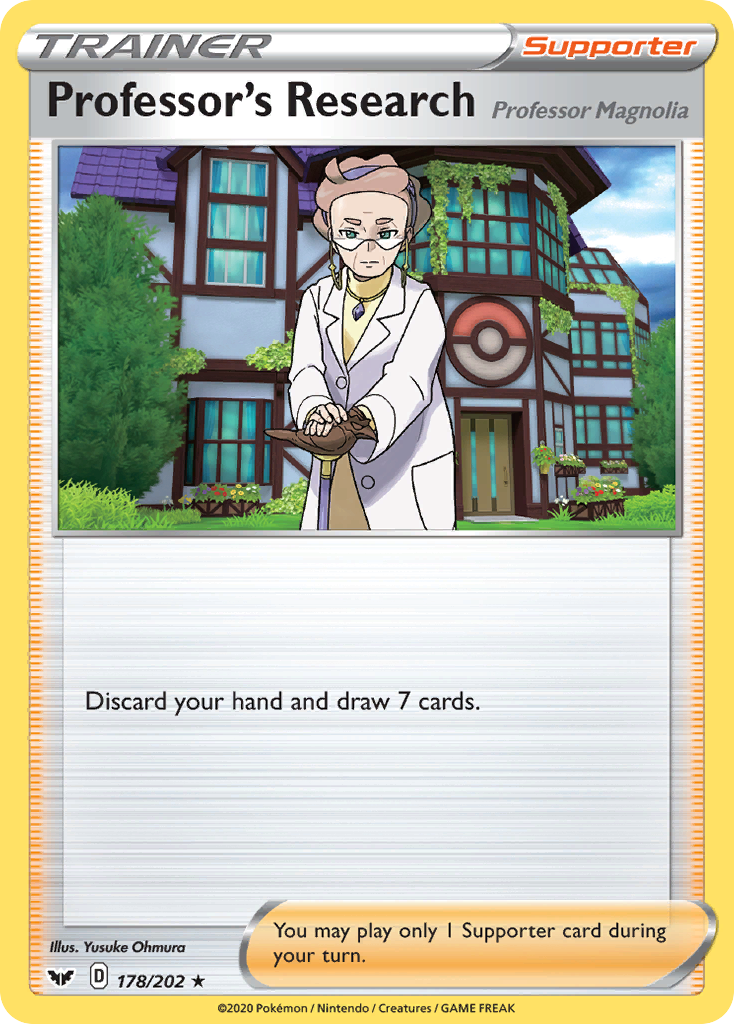 Professor's Research (178/202) (Professor Magnolia) [Sword & Shield: Base Set] | Card Merchant Takapuna