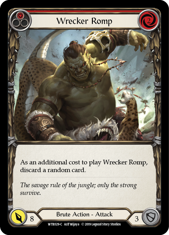 Wrecker Romp (Red) [WTR029-C] (Welcome to Rathe)  Alpha Print Rainbow Foil | Card Merchant Takapuna