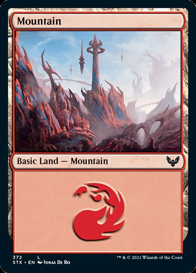 Mountain (372) [Strixhaven: School of Mages] | Card Merchant Takapuna