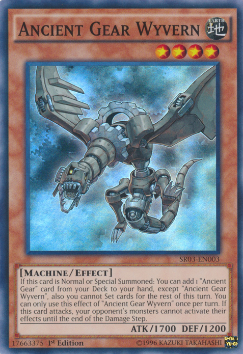 Ancient Gear Wyvern [SR03-EN003] Super Rare | Card Merchant Takapuna