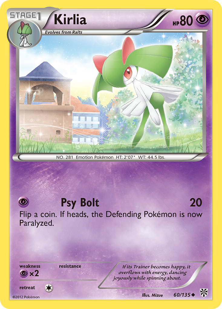 Kirlia (60/135) [Black & White: Plasma Storm] | Card Merchant Takapuna