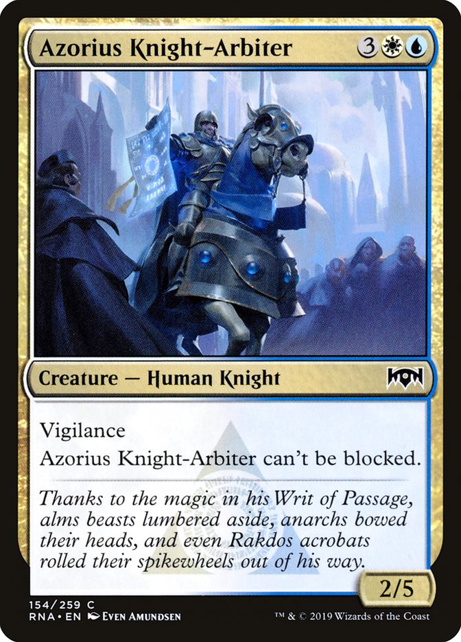 Azorius Knight-Arbiter [Ravnica Allegiance] | Card Merchant Takapuna