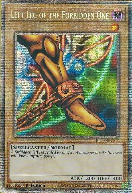 Left Leg of the Forbidden One [BLCR-EN103] Starlight Rare | Card Merchant Takapuna