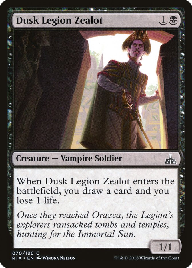 Dusk Legion Zealot [Rivals of Ixalan] | Card Merchant Takapuna