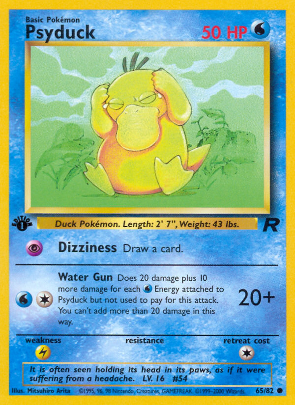 Psyduck (65/82) [Team Rocket 1st Edition] | Card Merchant Takapuna