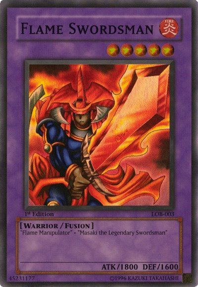 Flame Swordsman [LOB-003] Super Rare | Card Merchant Takapuna