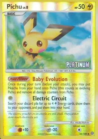 Pichu (45/100) [Burger King Promos: 2009 Collection] | Card Merchant Takapuna