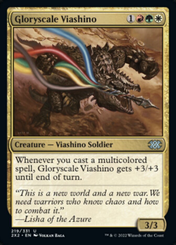 Gloryscale Viashino [Double Masters 2022] | Card Merchant Takapuna