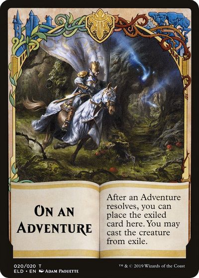 On An Adventure // Spirit Double-Sided Token [Challenger Decks 2020 Tokens] | Card Merchant Takapuna