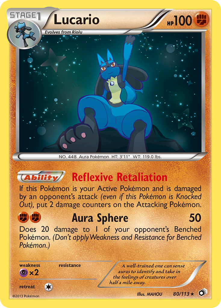 Lucario (80/113) [Black & White: Legendary Treasures] | Card Merchant Takapuna