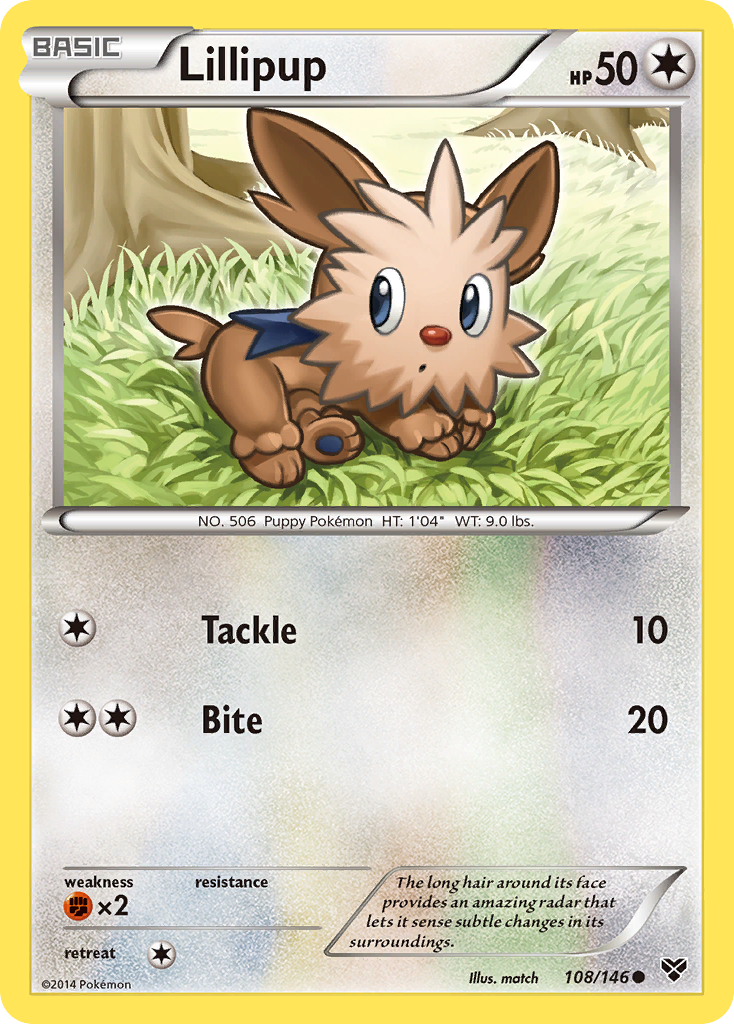 Lillipup (108/146) [XY: Base Set] | Card Merchant Takapuna