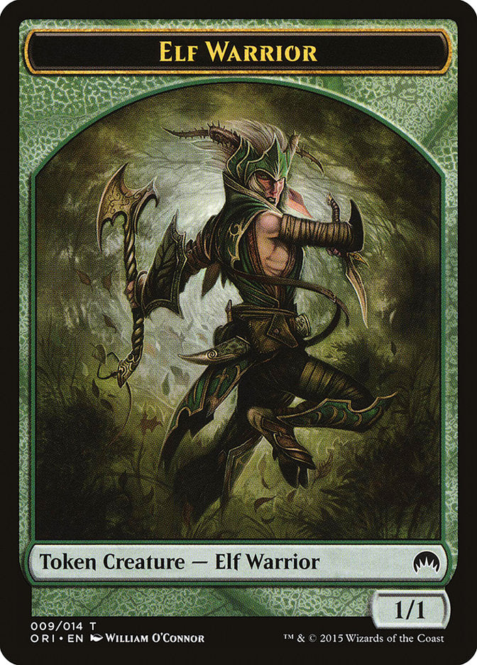 Elf Warrior Token [Magic Origins Tokens] | Card Merchant Takapuna