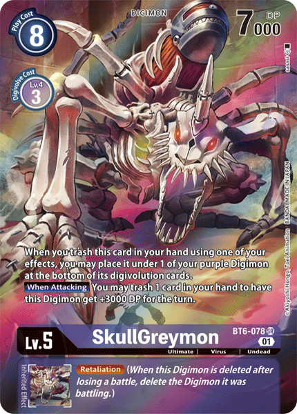 SkullGreymon [BT6-078] (Alternate Art) [Double Diamond] | Card Merchant Takapuna