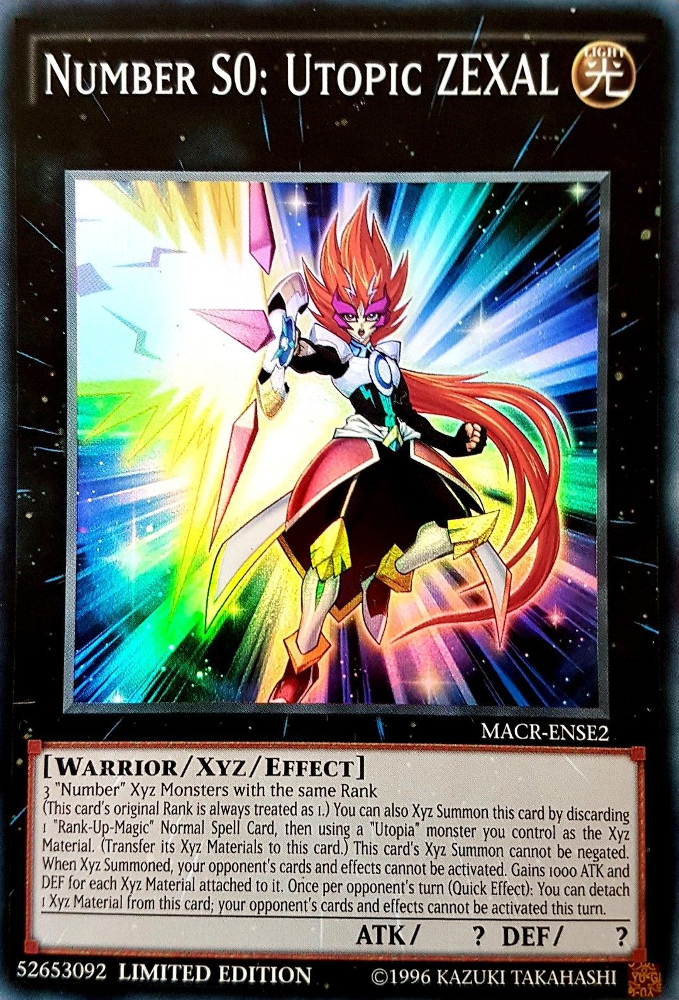 Number S0: Utopic ZEXAL [MACR-ENSE2] Super Rare | Card Merchant Takapuna