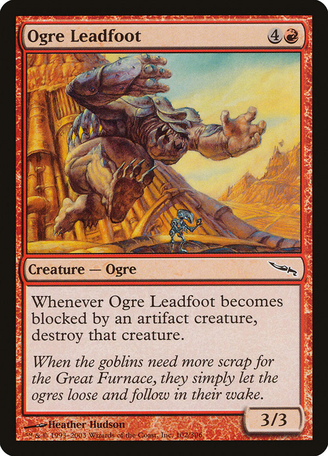 Ogre Leadfoot [Mirrodin] | Card Merchant Takapuna