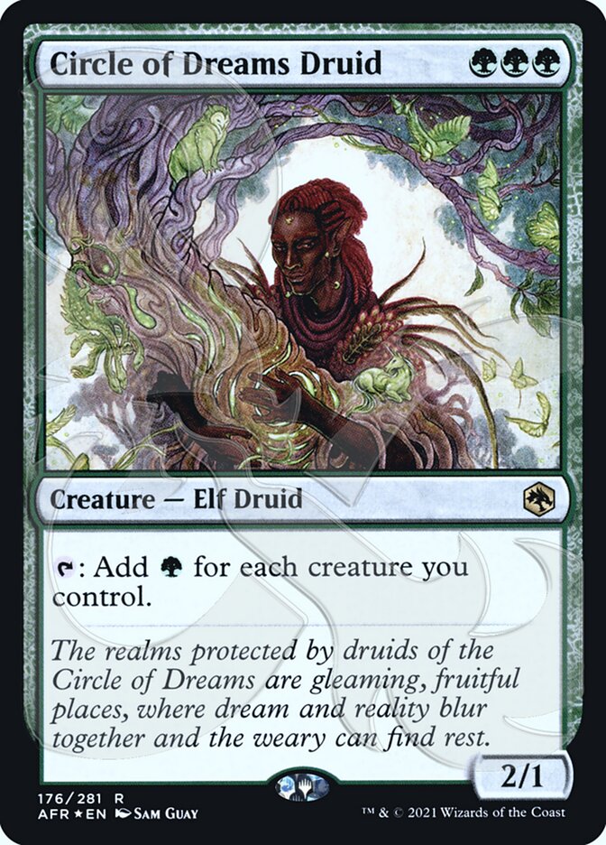 Circle of Dreams Druid (Ampersand Promo) [Dungeons & Dragons: Adventures in the Forgotten Realms Promos] | Card Merchant Takapuna