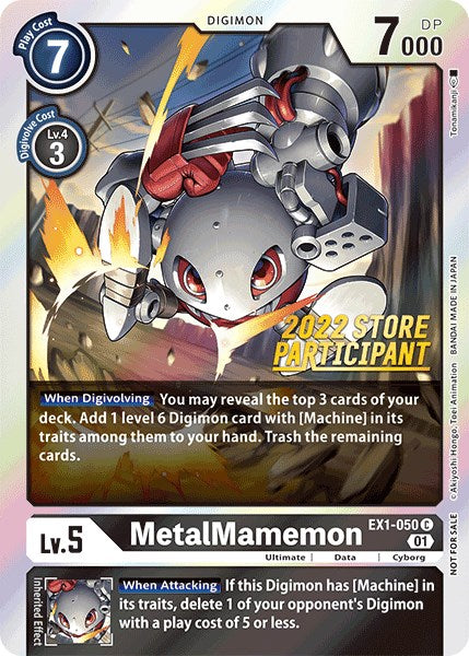 MetalMamemon [EX1-050] (2022 Store Participant) [Classic Collection Promos] | Card Merchant Takapuna