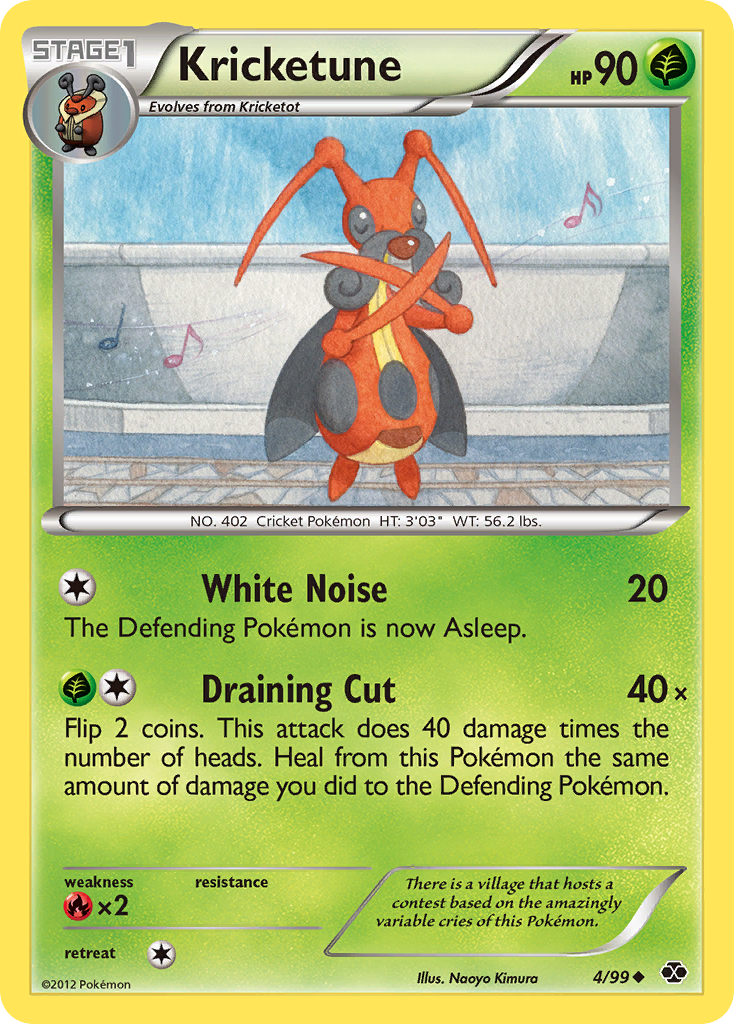 Kricketune (4/99) [Black & White: Next Destinies] | Card Merchant Takapuna