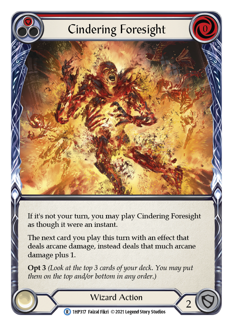 Cindering Foresight (Red) [1HP317] (History Pack 1) | Card Merchant Takapuna