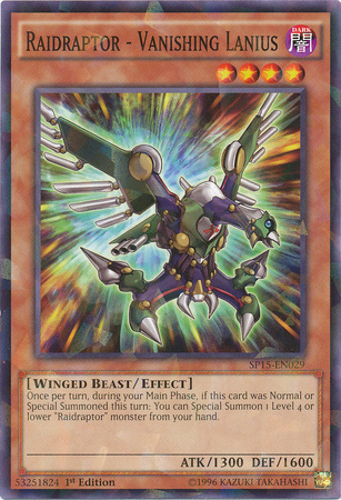 Raidraptor - Vanishing Lanius [SP15-EN029] Shatterfoil Rare | Card Merchant Takapuna