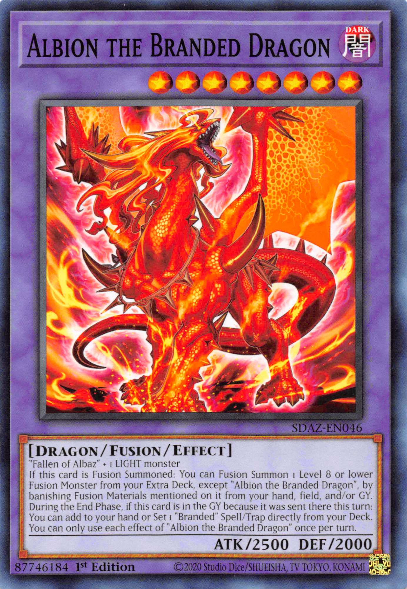 Albion the Branded Dragon [SDAZ-EN046] Common | Card Merchant Takapuna