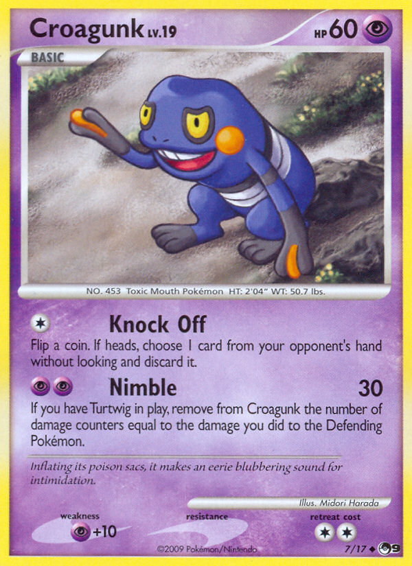 Croagunk (7/17) [POP Series 9] | Card Merchant Takapuna