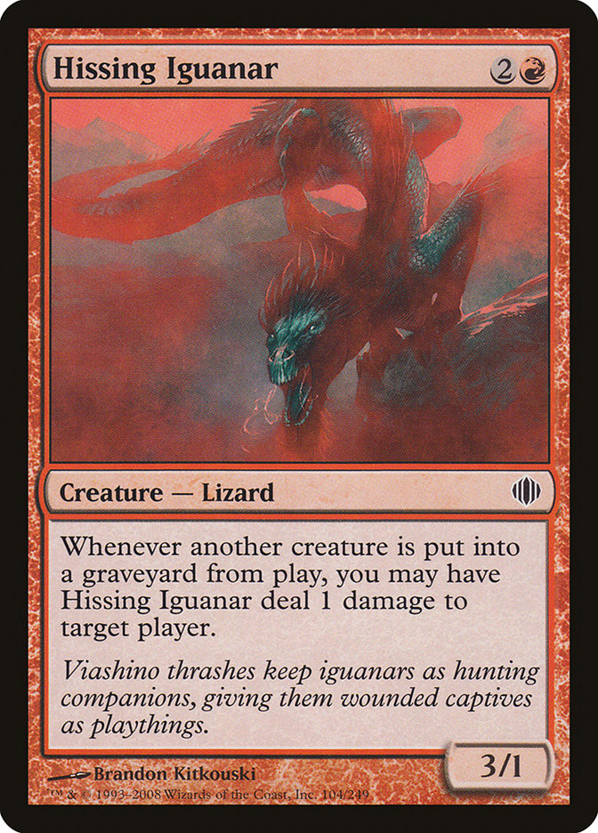 Hissing Iguanar [Shards of Alara] | Card Merchant Takapuna