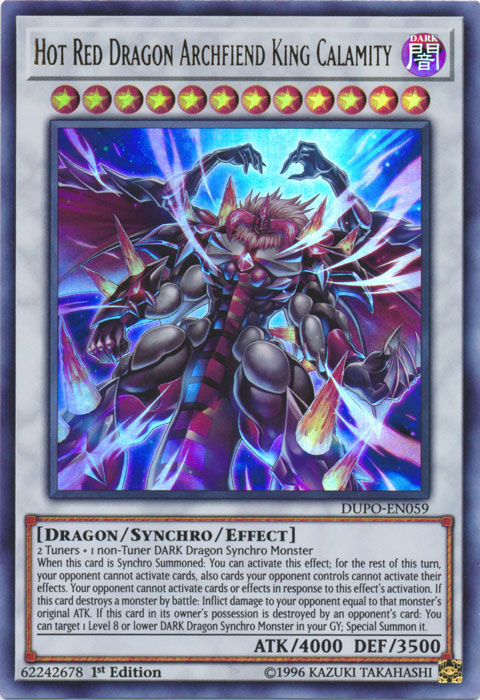 Hot Red Dragon Archfiend King Calamity [DUPO-EN059] Ultra Rare | Card Merchant Takapuna