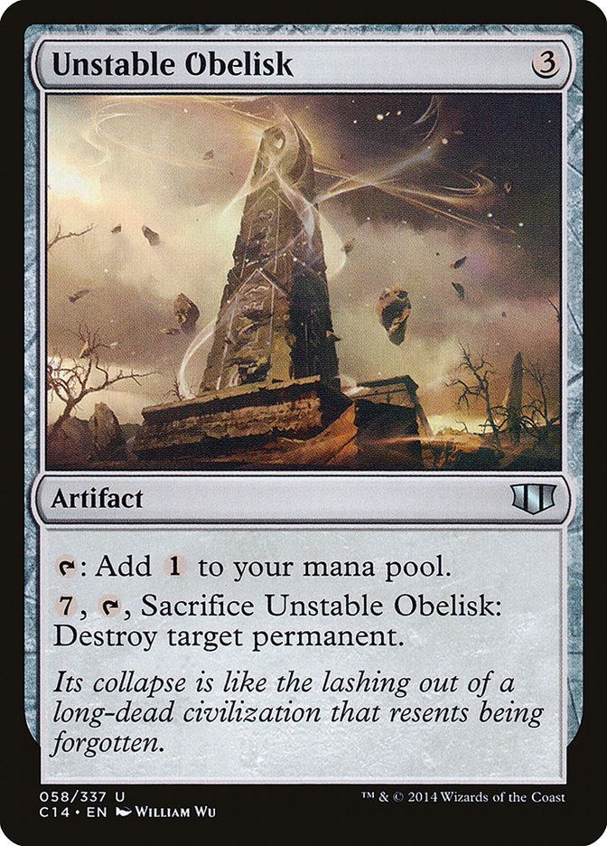 Unstable Obelisk [Commander 2014] | Card Merchant Takapuna