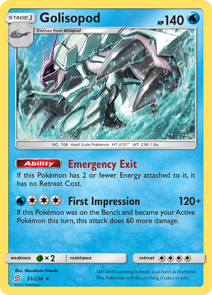 Golisopod (51/236) [Sun & Moon: Unified Minds] | Card Merchant Takapuna