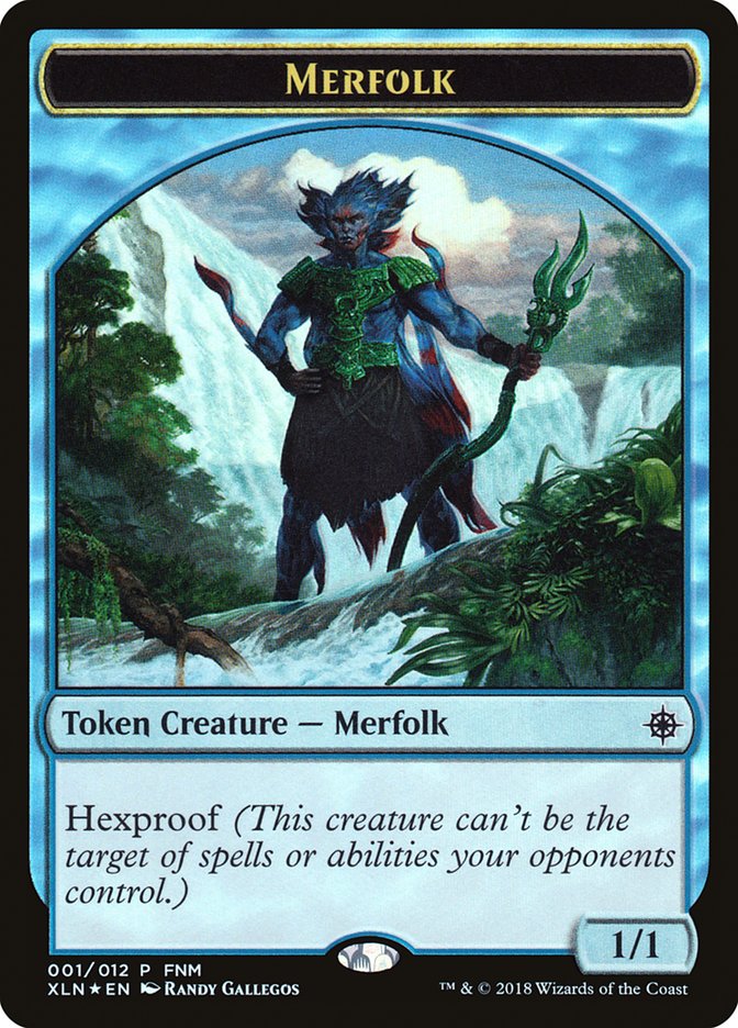 Merfolk // Treasure Double-Sided Token [Friday Night Magic 2018] | Card Merchant Takapuna