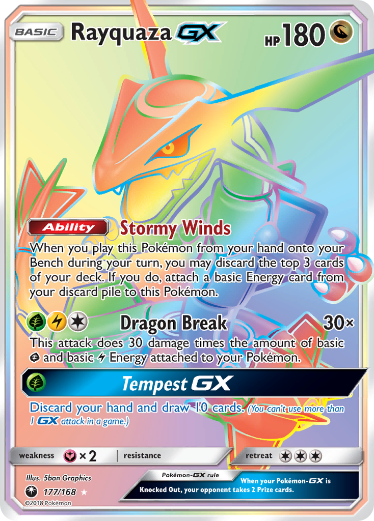 Rayquaza GX (177/168) [Sun & Moon: Celestial Storm] | Card Merchant Takapuna