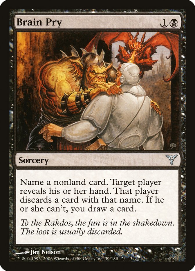 Brain Pry [Dissension] | Card Merchant Takapuna