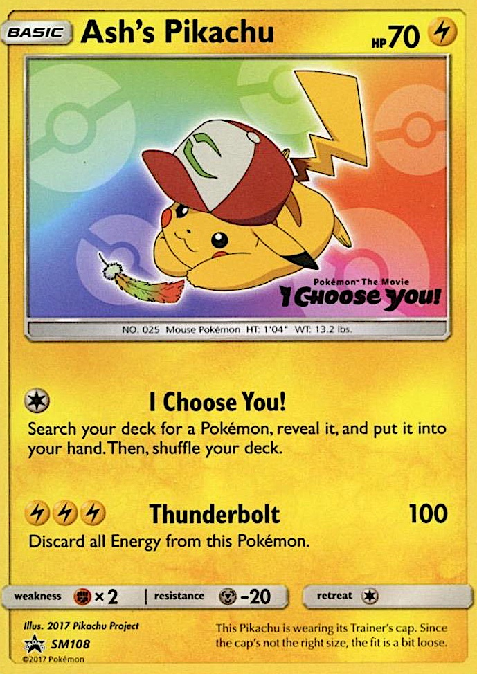 Ash's Pikachu (SM108) [Sun & Moon: Black Star Promos] | Card Merchant Takapuna